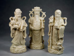 Fu Lu und Shou Porzellanfiguren Set Sanxing