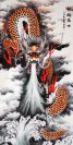 Rollbild Drache, chinesische Malerei 