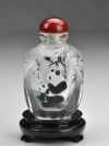 Snuff Bottle "Bambusbär" (viereckig)