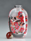 Große Snuff Bottle "Vogelbalz"