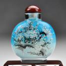 Snuff Bottle "Pflaume im Winter", chinesische Schnupftabakflasche