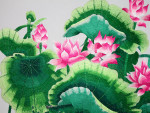 Stickbild Chinesische Blumen 