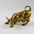 Messingfigur Stier