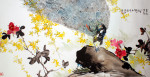 Ye DeJun "Der Pfau", chinesische Malerei