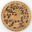 Holz-Wandbild "Qilin"