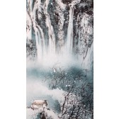 Rollbild "Winterzauber", Bildrolle chinesische Landschaft