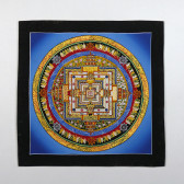 Thangka, Kalachakra Mandala, blau