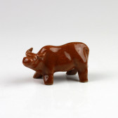 Keramik-Figur "Der Büffel" (Stier), chinesisches Tierkreiszeichen