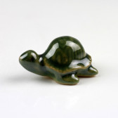 Keramikfigur "Wasserschildkröte" Bonsaifigur Aquarium Dekoration