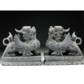 Feng Shui Glückstiere "Pi Xiu", Steinfiguren Paar 12 kg