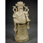 Porzellanfigur Glücksgott LuXing - Sanxing - Blanc de Chine