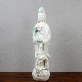 Porzellanfigur "Chilian Guanyin", Kwan-Yin Porzellan-Skulptur 