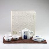 Reise-Teeset  "Zen (Chan)", Porzellan-Teeservice für unterwegs, 6-teilig
