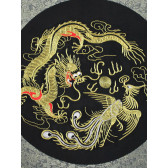 Feng Shui Stickbild "Drache und Phönix" (quadratisch)