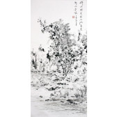  Tuschezeichnung "Traumlandschaft", chinesische Malerei Qian Chuanbing
