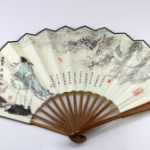 Wandfächer "Drache", chinesischer Fächer, Faltfächer