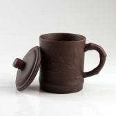 Ton-Teetasse "Bambus", Deckeltasse Yixing-Ton