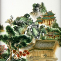 Chinesisches Wandbild aus Porzellan
