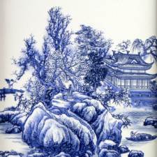 Chinesische Wandbilder aus Porzellan, Porzellan Bilder Set