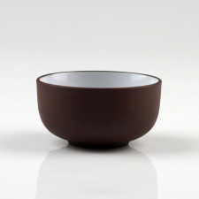 Yixing Ton Teeschalen mit Porzellan, asiatisches Teetassen-Set 6-teilig
