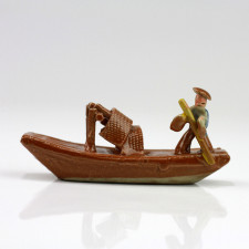 Bonsai-Figur "Dschunke", Fischerboot
