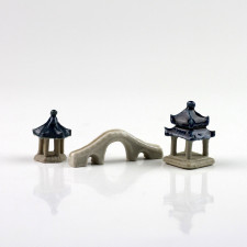 Bonsaifiguren-Set "Kleines China",Keramikfiguren
