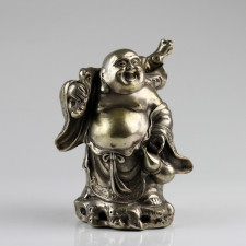Buddha-Skulptur "Wander-Budai" Messing