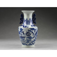 China Vase "Kaiserliche Drachen" Ming Stil Porzellan