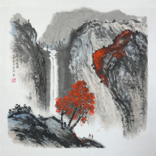 Chinesische Malerei "Kraft der Natur", Peng Guo Lan