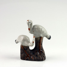 Feng Shui Keramikfigur "Kranichpaar", Teich-Deko