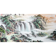 Rollbild, chinesische Malerei "Wasserfall"