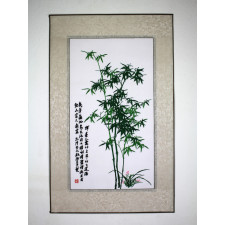 Stickbild "Bambus", grün