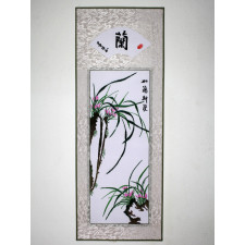 Stickbild Chinesische Blumen "Orchidee"