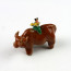 Chinesisches Tierkreiszeichen "Büffel", Keramik-Figur
