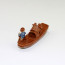 Bonsai-Figur "Dschunke", Fischerboot