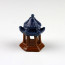 Bonsaifigur "Chinesischer Tempel-Pavillon", Keramik-Deko