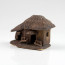 Keramikfigur "Bauernhaus mit Anbau", chinesische Bonsai-Deko