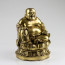 Buddha "Erleuchtung", Glücksbuddha Messing
