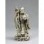 Feng Shui Glücksgott Shou Xing, silberfarben
