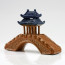 Asiatische Pavillonbrücke, Gartendeko Bonsai-Keramik 