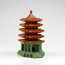 Asiatische Keramik-Pagode, Gartendekoration