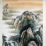 Chinesische Malerei "Wasserspiel", asiatische Landschaftsmalerei