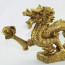 Chinesischer Drache Long Messing Figur groß
