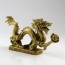 Drachenfigur aus Messing