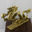 Chinesischer Drache "Wolkendrache mit Drachenperle" Messing-Figur