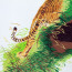 Stickbild Tiger, chinesisches Tiger-Stoffbild