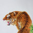Chinesisches Tiger-Bild aus Stoff, Stickbild