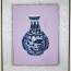 Chinesisches -Stoff Bild Drachen-Vase
