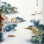 Asiatische Wanddeko, Porzellan-Bild