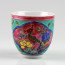 Chinesische Teetasse Porzellan, Phönix mit Pfingstrosen